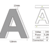 Komplett-Set - MultiSignsBar (100 cm) + 7 LED-Buchstaben – Bild 7